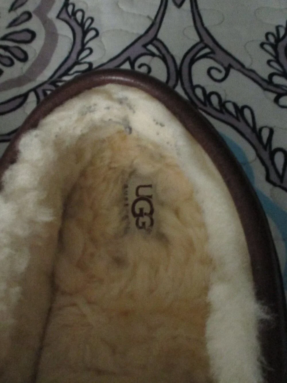 UGG Byron 5161 Men's 11 Moccasin Driving Loafer Slippers Brown Leather Sheepskin